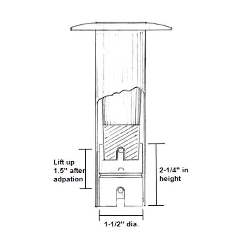 CfoPiryx Drop-in Swivel Rod Holder Fishing Pole Converter, Gimbal Rod Holder Marine Hardware Fishing Pole Converter Stainless Steel Swivel - Image 4